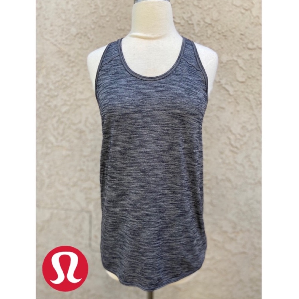 Lululemon Racerback Lose Fit Tank Heathered Black